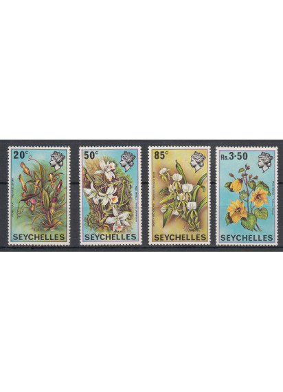 Seychelles  1972 Fiori Orchidee 4 val.